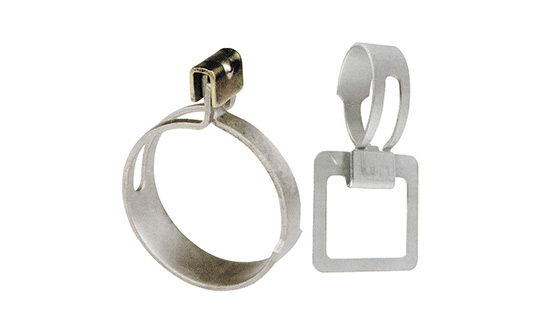 预张开钢带式弹性卡箍(图1) 预张开钢带式弹性卡箍(图1)